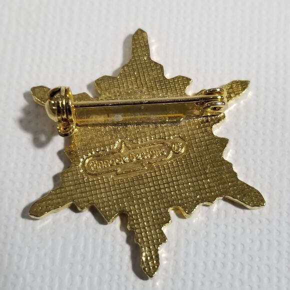 Snow flake brooch pinnacle design1 2/8" - Picture 4 of 6